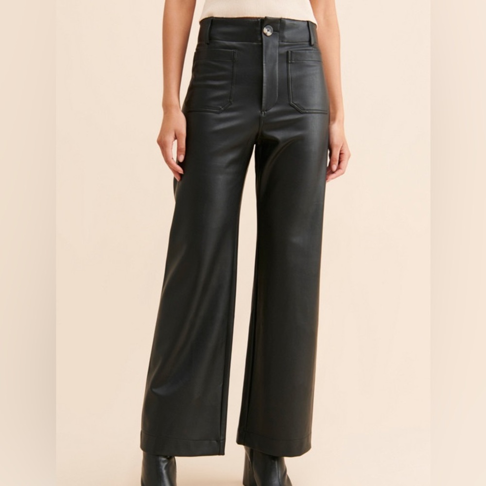 Maeve Faux Leather Pant Size 29